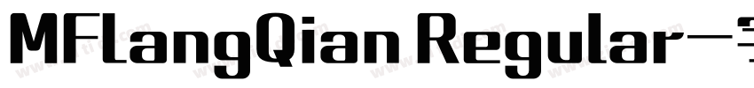 MFLangQian Regular字体转换